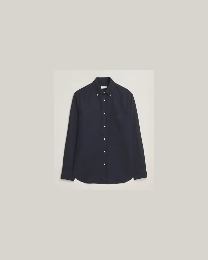 Tiger of Sweden Bjorn Brushed Twill Shirt Blue Function Blau