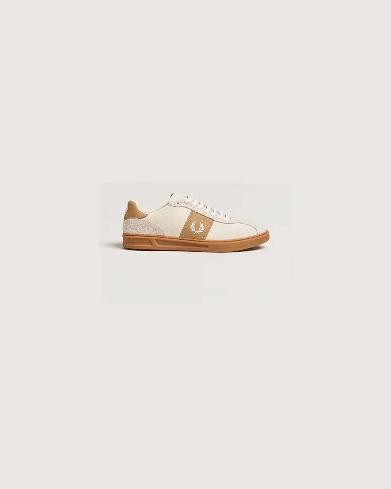 Fred Perry B4 Suede Sneaker Ecru/Snow White Beige