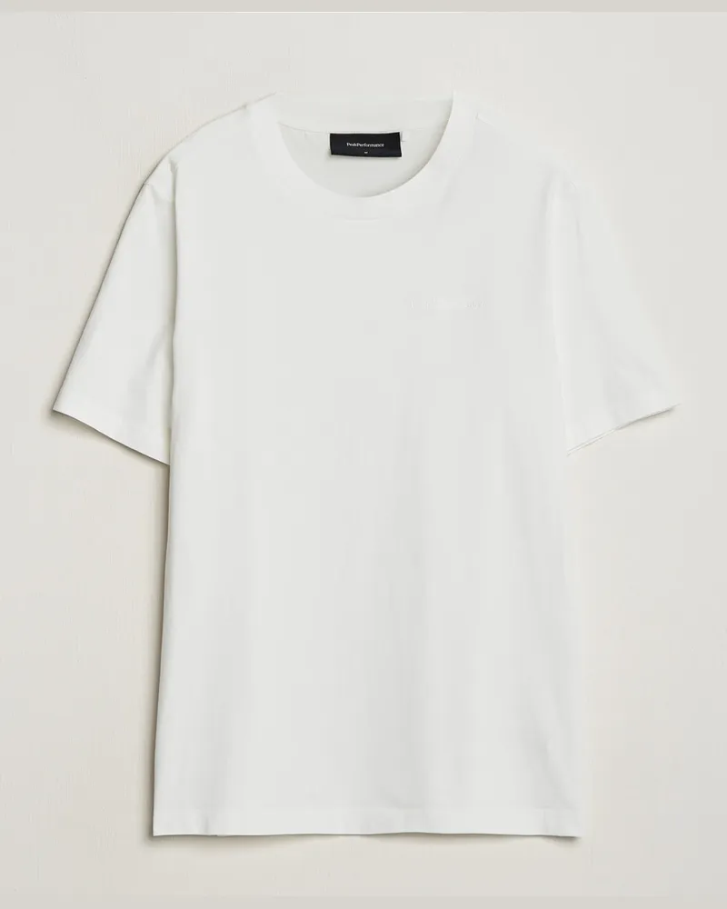 Peak Performance Original Crew Neck T-Shirt Off White Weiß