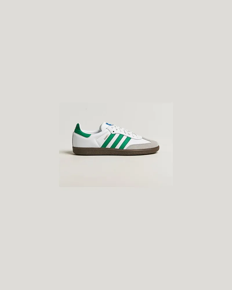 adidas Samba OG Sneaker White/Green Weiß