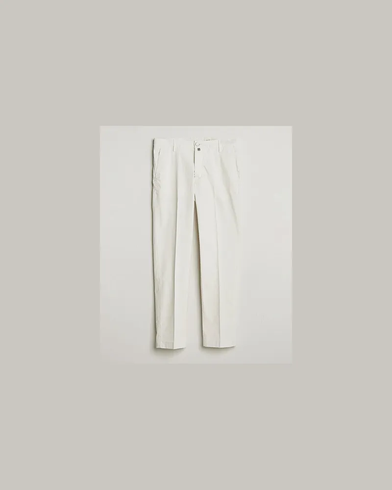 Jacob Cohën John Chino Off White Weiß