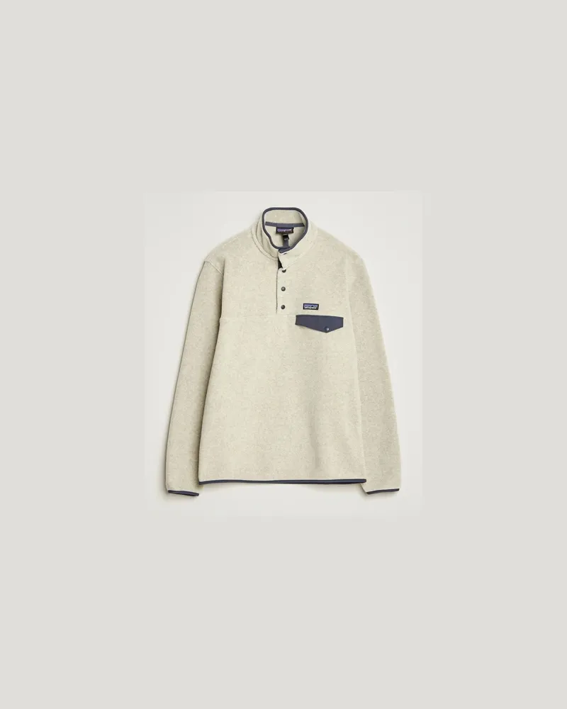 Patagonia Synch Snap T Half Zip Fleece Oatmeal Heather Beige
