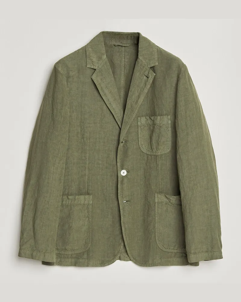 ASPESI Samuraki Linen Blazer Military Grün