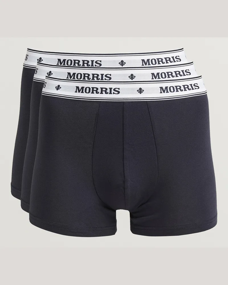 Morris Boxer Brief 3-Pack Old Blue Blau