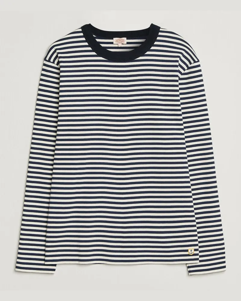 Armor-Lux Héritage Striped Long Sleeve T-Shirt Marine/Milk Mehrfarbig