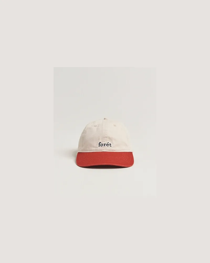 forét Hawk Washed 2-Tone Cap Cloud/Red Beige