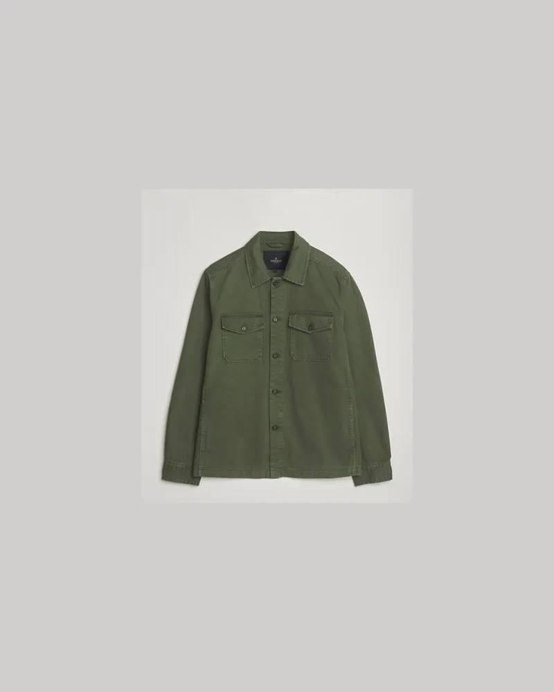 Morris Alain Twill Shirt Jacket Olive Grün