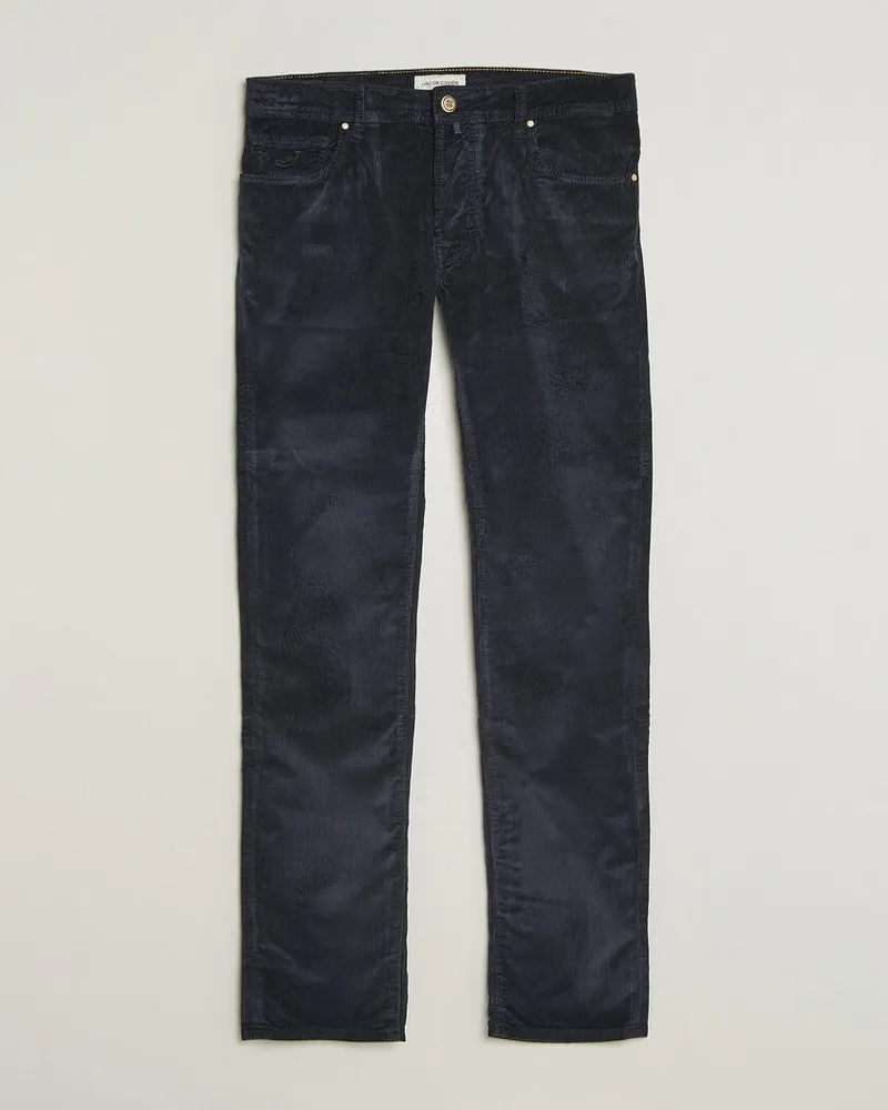 Jacob Cohën Bard 5-Pocket Medium Corduroy Trousers Navy Blau