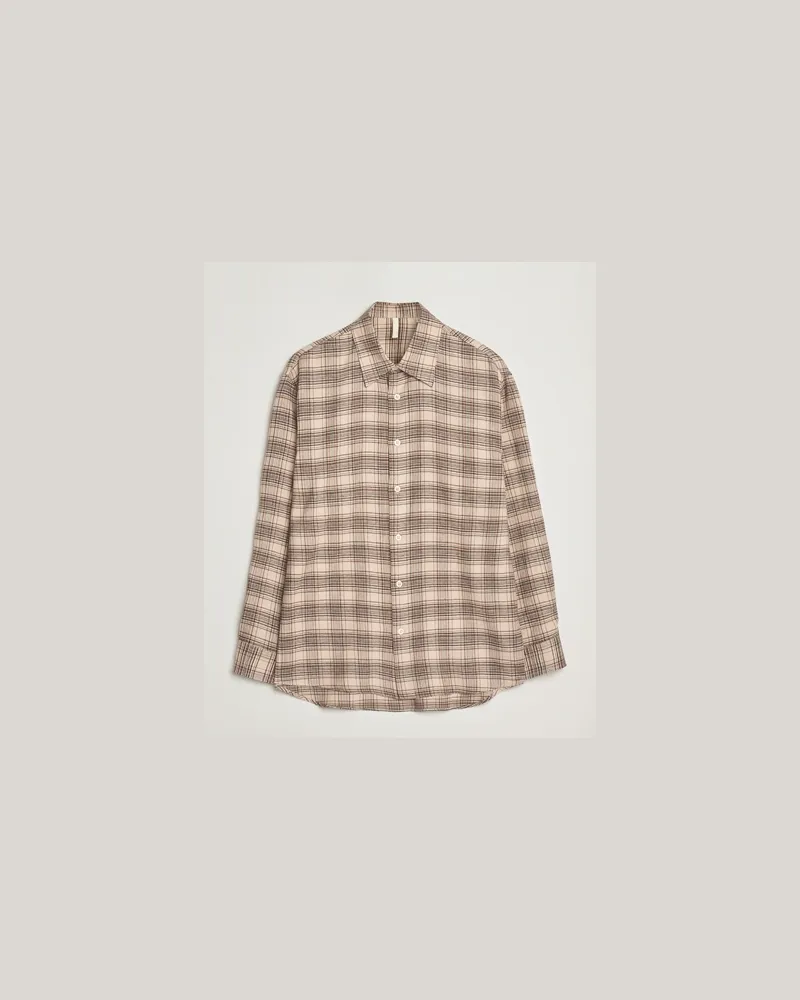 Sunflower Studio Shirt Beige Check Beige