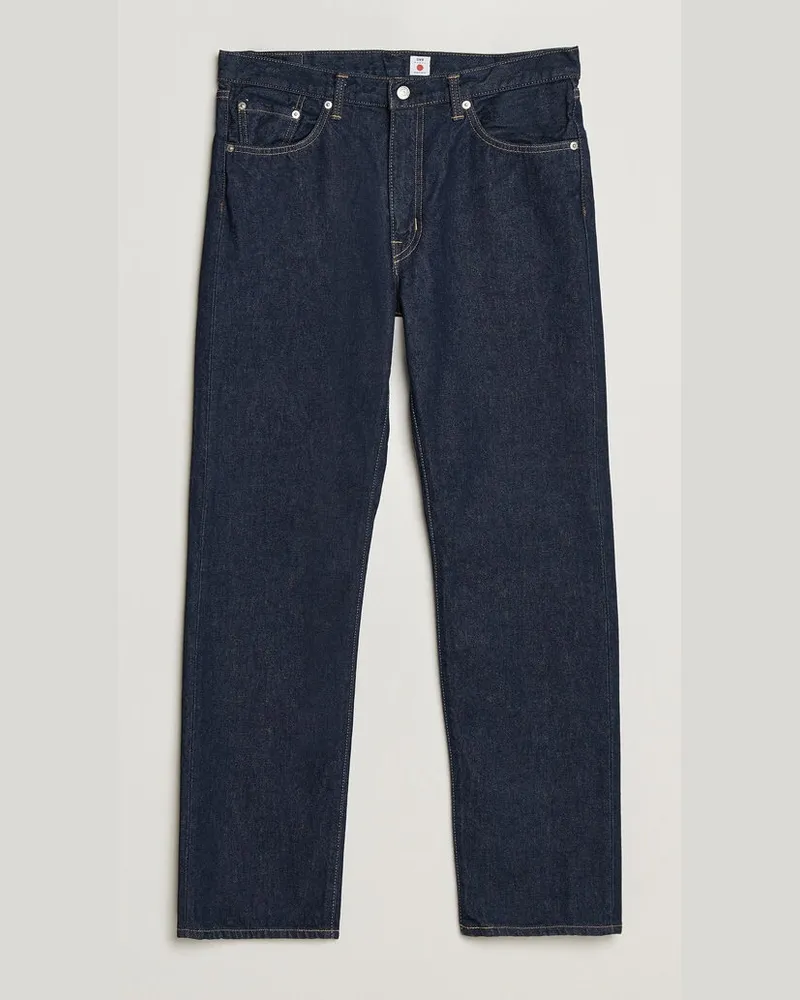 Edwin Jeans Regular Straight Jeans Blue Rinsed Blau