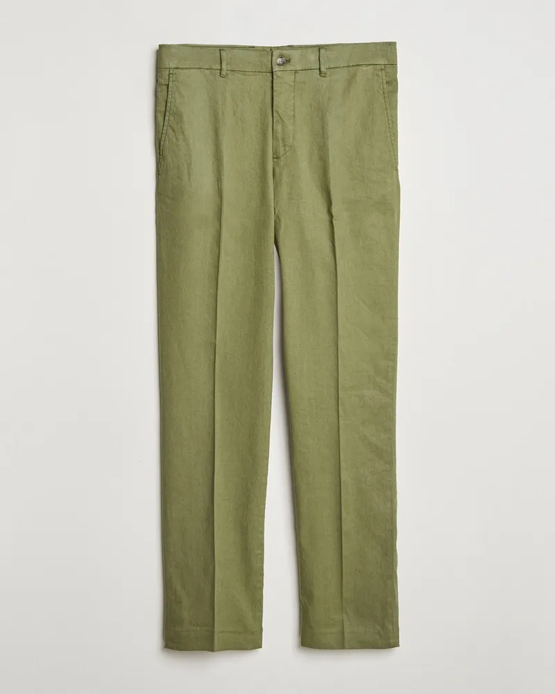 J.Lindeberg Lois Linen Stretch Pants Olivinie Grün
