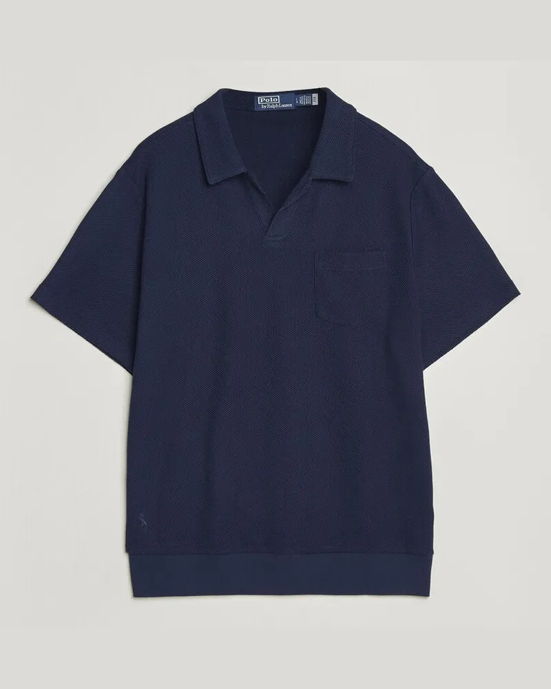 Ralph Lauren Knitted Polo Cruise Navy Blau