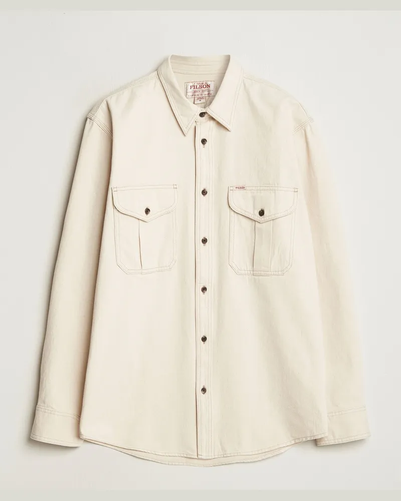 Filson Denim Guide Shirt Natural Seed Beige