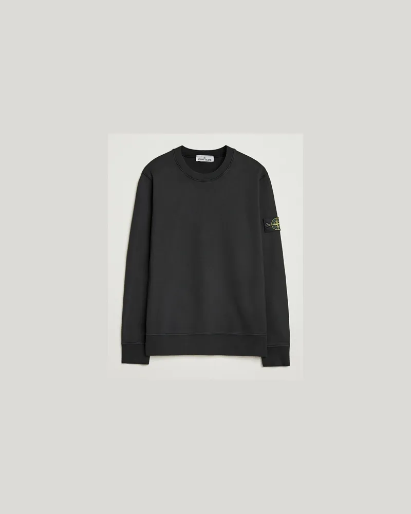 Stone Island Garment Dyed Fleece Sweatshirt Black Schwarz