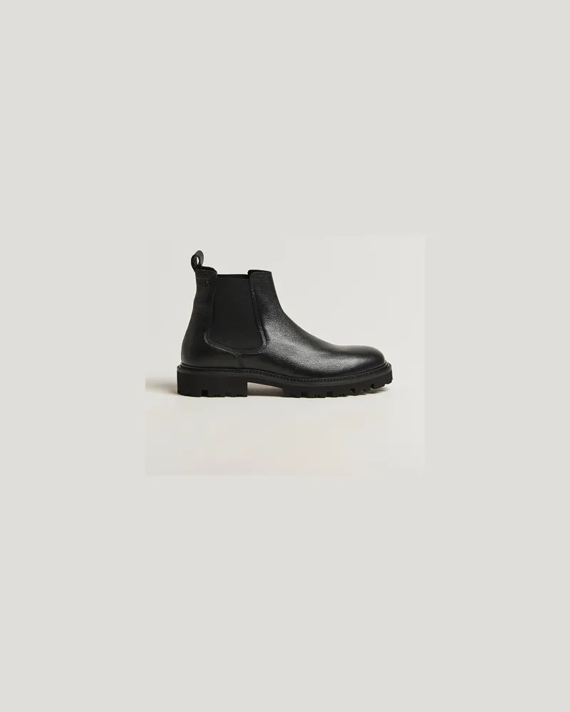 HUGO BOSS Julyo Leather Chelsea Boot Black Schwarz