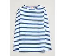 Houat Héritage Stripe Long Sleeve T-Shirt White/Blue