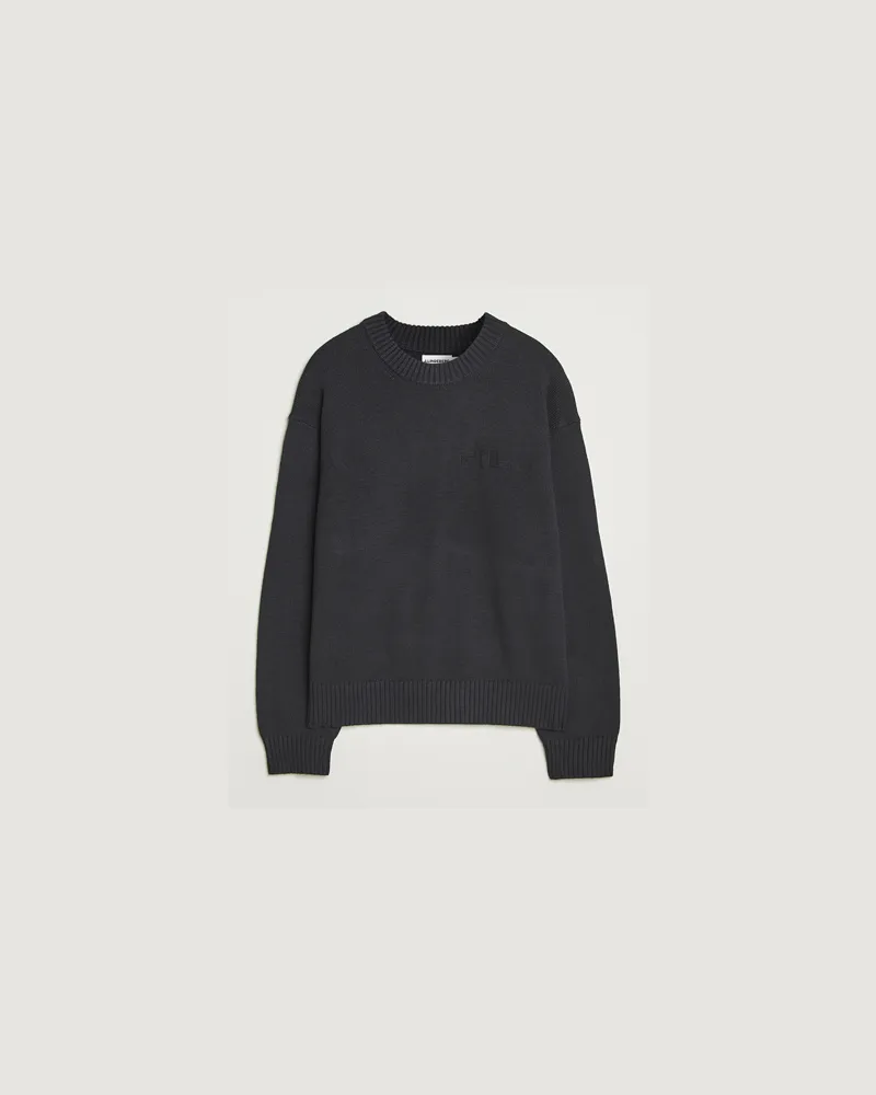 J.Lindeberg Eddy Wool/Cotton Knitted Sweater Black Schwarz