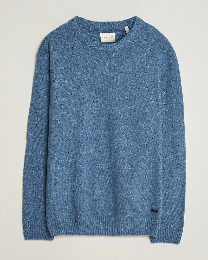 Gant Neps Wool Crew Neck Sweater Blue Horizon Blau