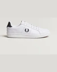 Fred Perry B721 Leder Sneakers White/Navy Weiß