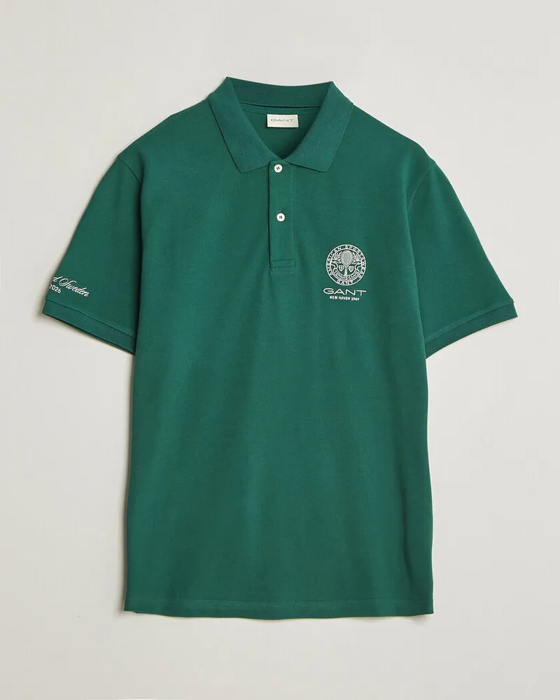 Gant Tournament Pique Green Grün