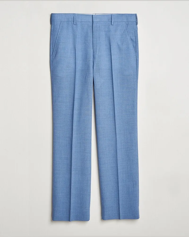 Gant Mouline Wool Suit Trousers Salty Sea Blau