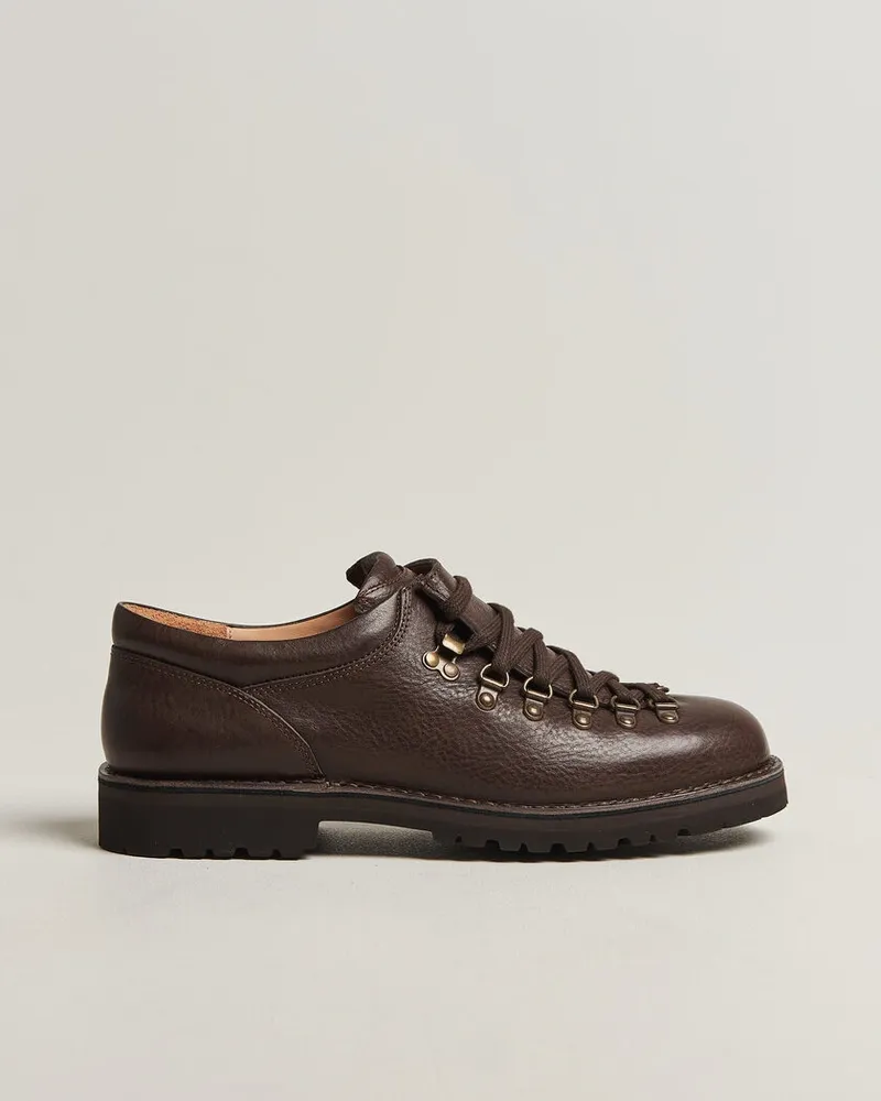 Fracap M121 Low Grain Leather Boot Dark Brown Braun