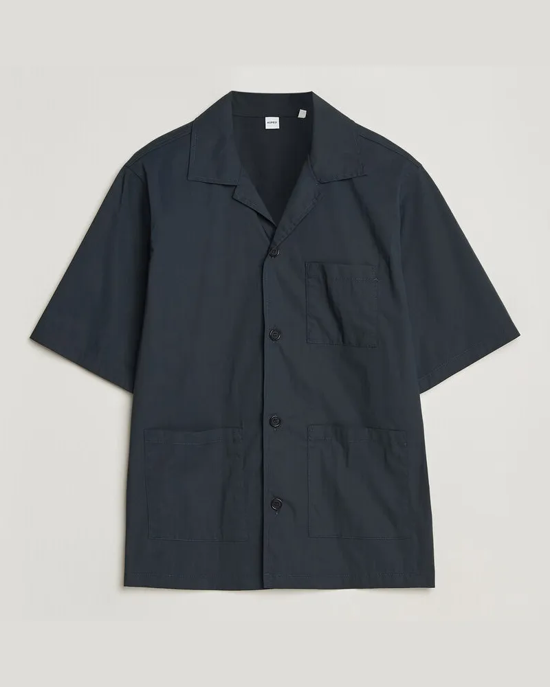 ASPESI Ago Short Sleeve Shirt Navy Blau