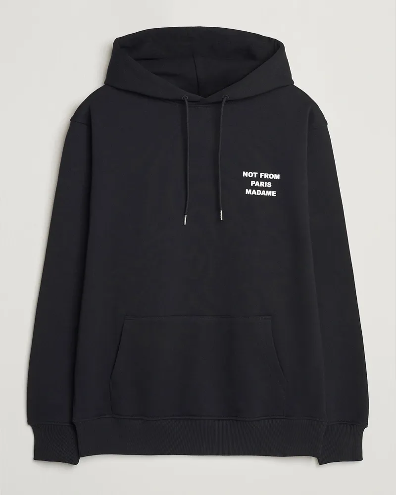 Drôle de Monsieur Slogan Hoodie Black Schwarz