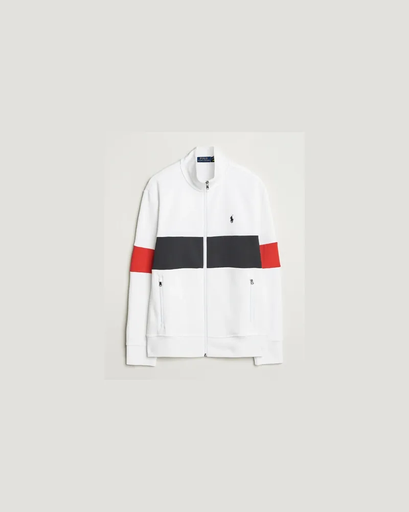 Ralph Lauren Striped Track Jacket Ceramic White/Multi Weiß