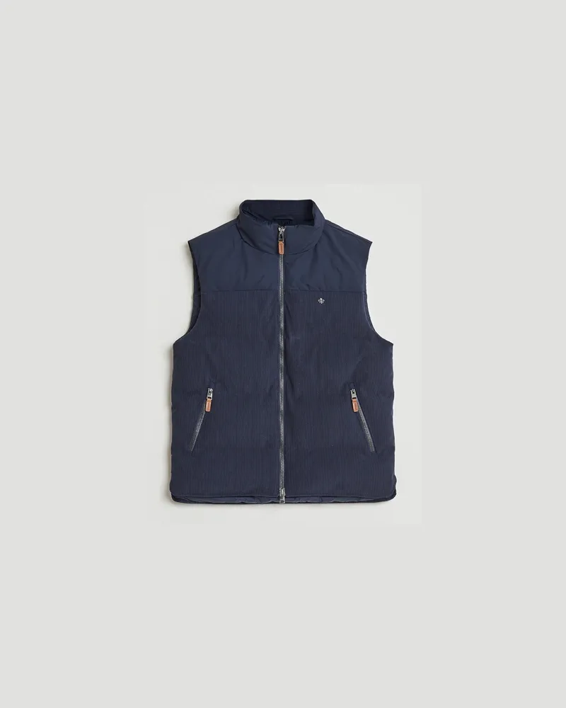 Morris Catton Puffer Vest Navy Blau