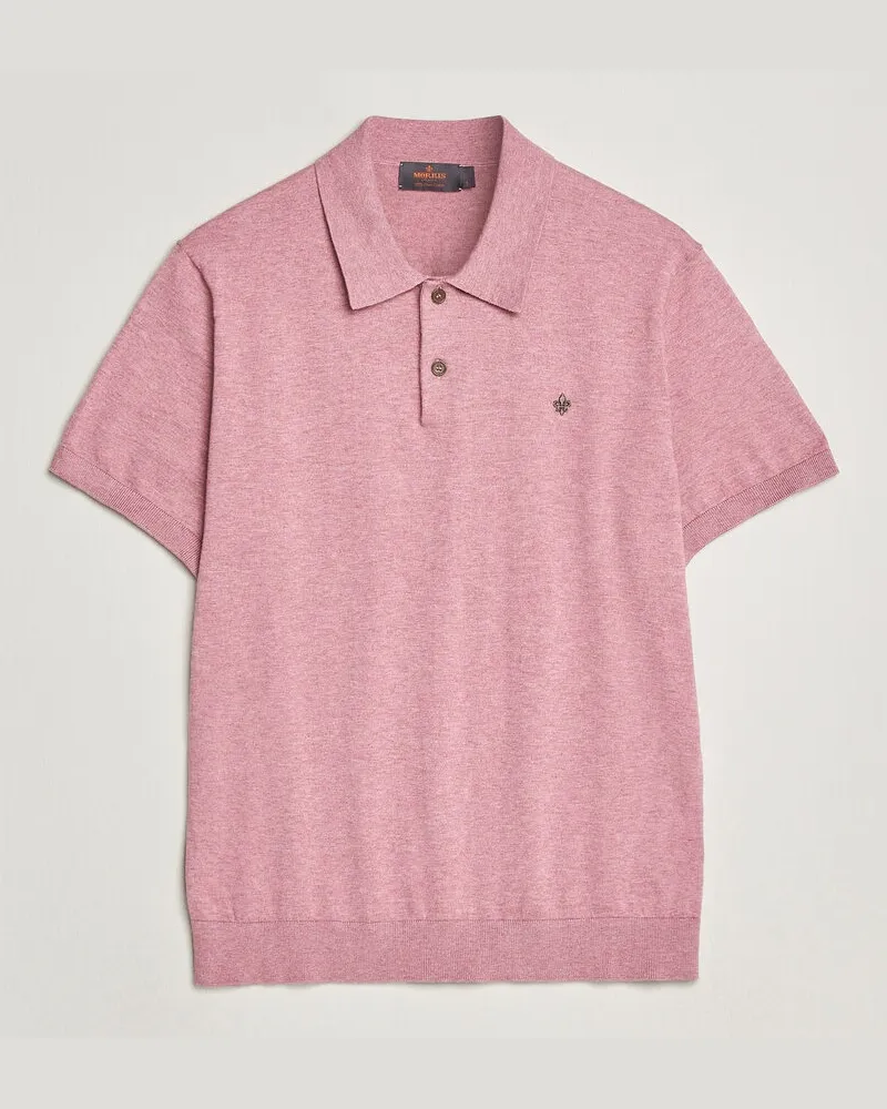 Morris Riley Short Sleeve Polo Pink Rosa