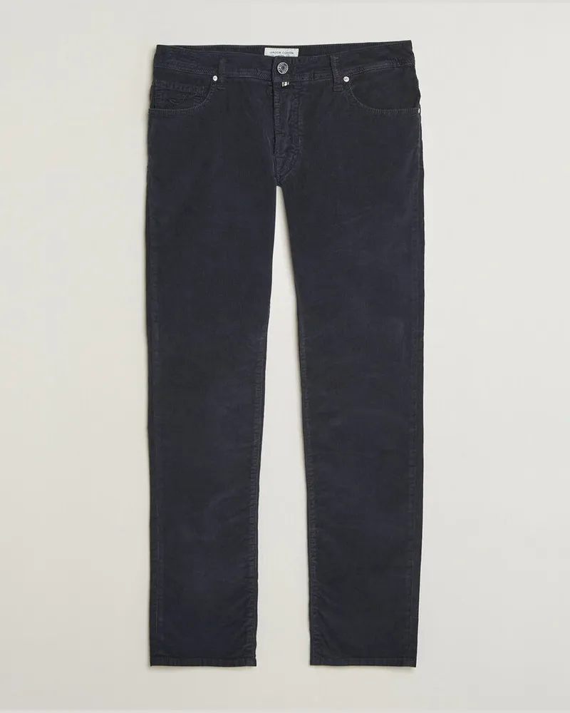 Jacob Cohën Nick Slim Fit Cotton Trousers Navy Blau