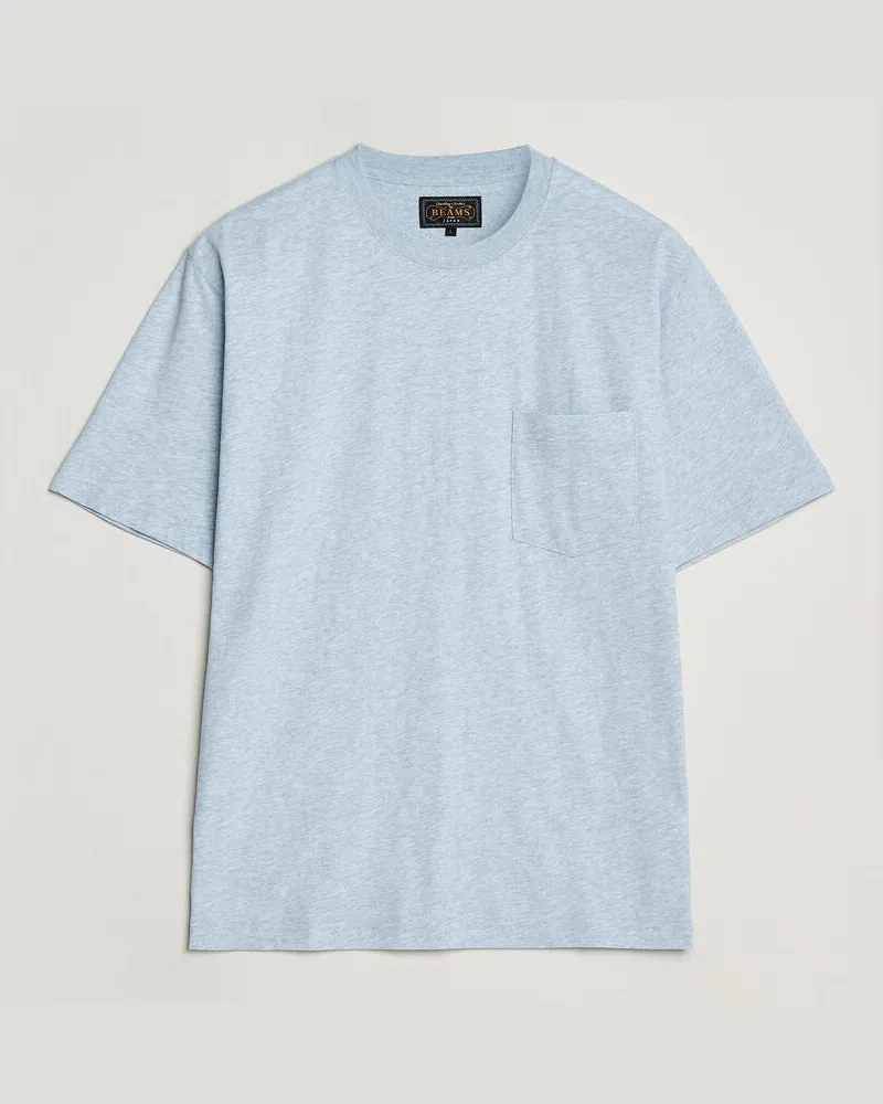Beams Plus Pocket Tee Sax Blue Blau