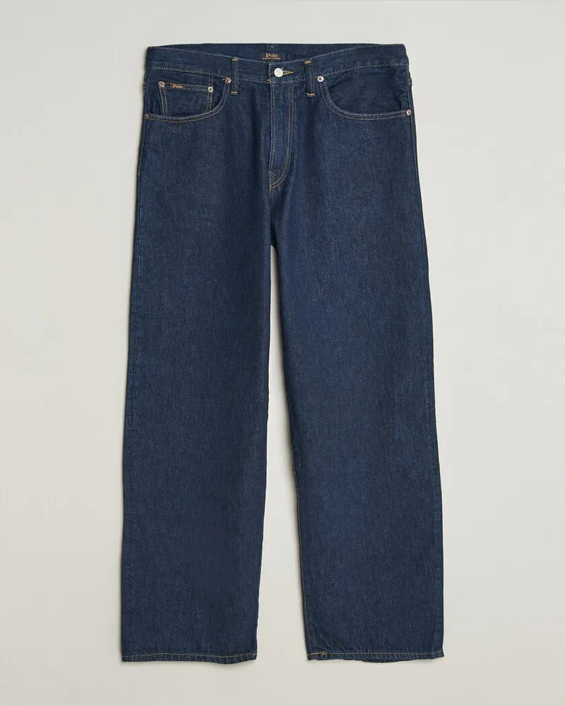Ralph Lauren Relaxed Fit Ridgid Denim Jeans Beekman Blau