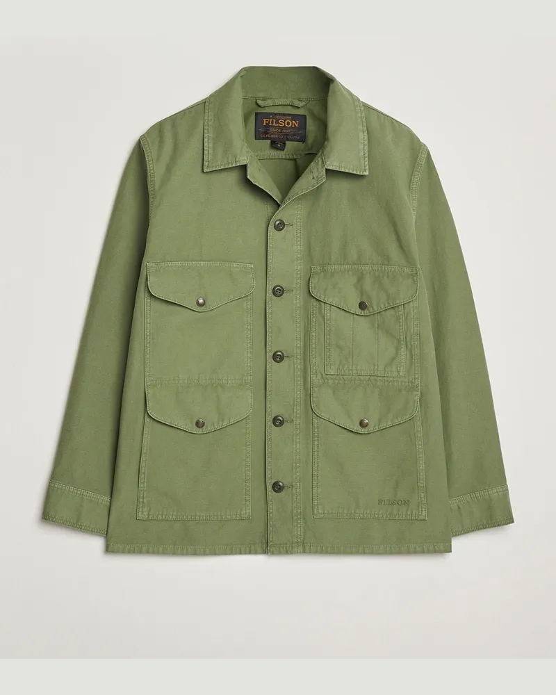 Filson Reverse Sateen Field Cruiser Washed Green Grün