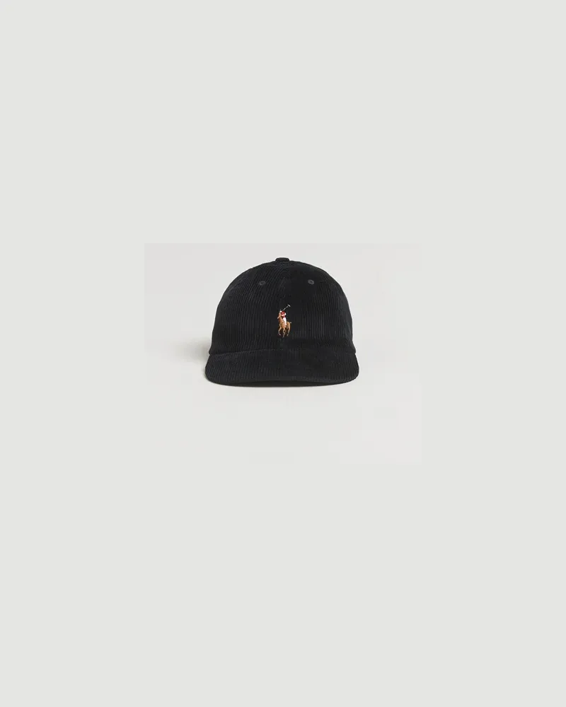 Ralph Lauren Corduroy Cap Polo Black Schwarz