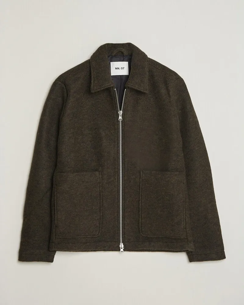 NN 07 Gael Jacket Dark Army Grün