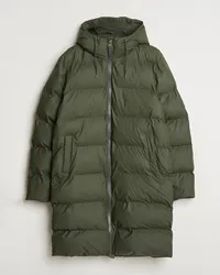 RAINS Alta Long Puffer Parka Green Grün