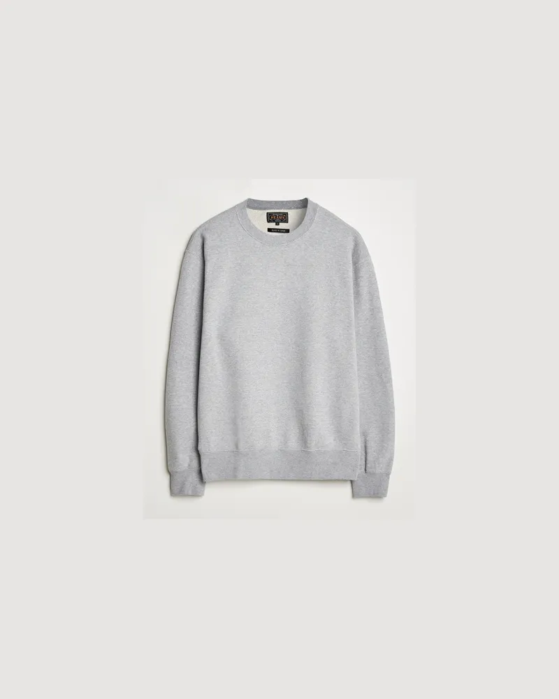 Beams Plus Made In Japan Cotton Sweatshirt Grey Grau