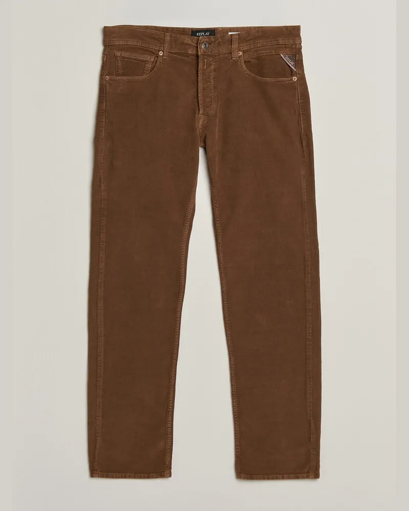 Replay Grover Corduroy 5-Pocket Pants Toffee Brown Braun