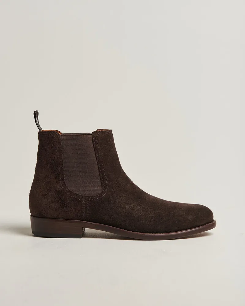 Ralph Lauren Owen Suede Chelsea Boots Dark Chocolate Braun