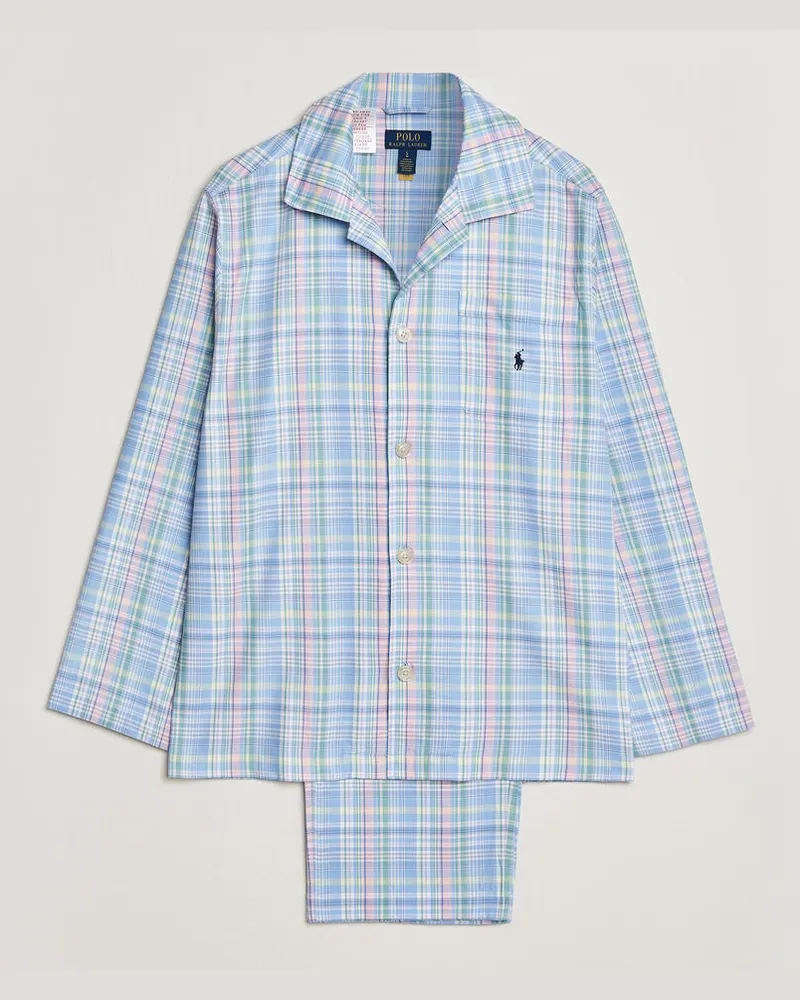 Ralph Lauren Cotton Checked Pyjama Set Multi Mehrfarbig