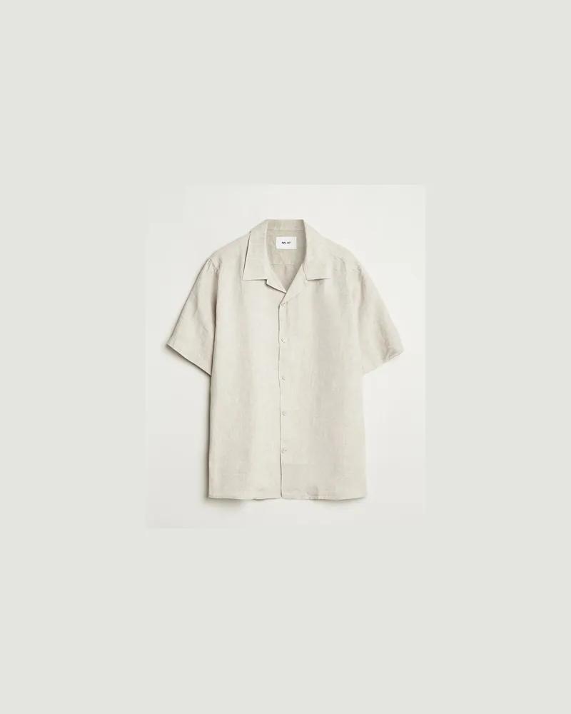 NN 07 Julio Linen Resort Shirt Oat Beige