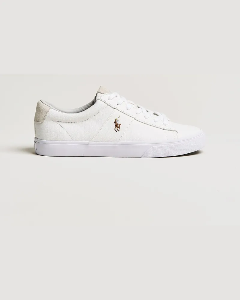 Ralph Lauren Sayer Canvas Sneakers White Weiß