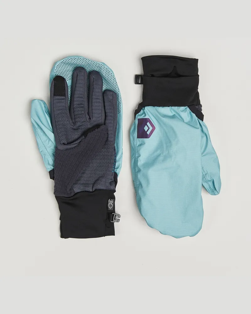 Black Diamond Gridtech Storm Hood Gloves  Carbon/Glacier Grau