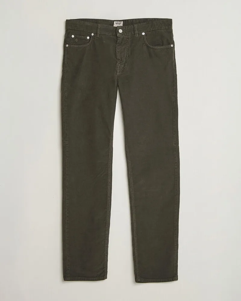 Morris James Cord 5-Pocket Pants Olive Grün