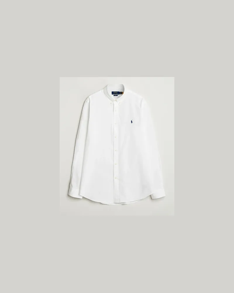 Ralph Lauren Slim Fit Poplin Shirt White Weiß