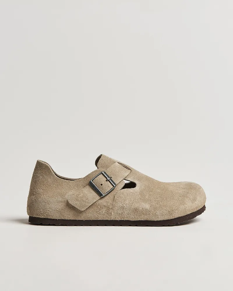 Birkenstock London Suede Leather Taupe Beige