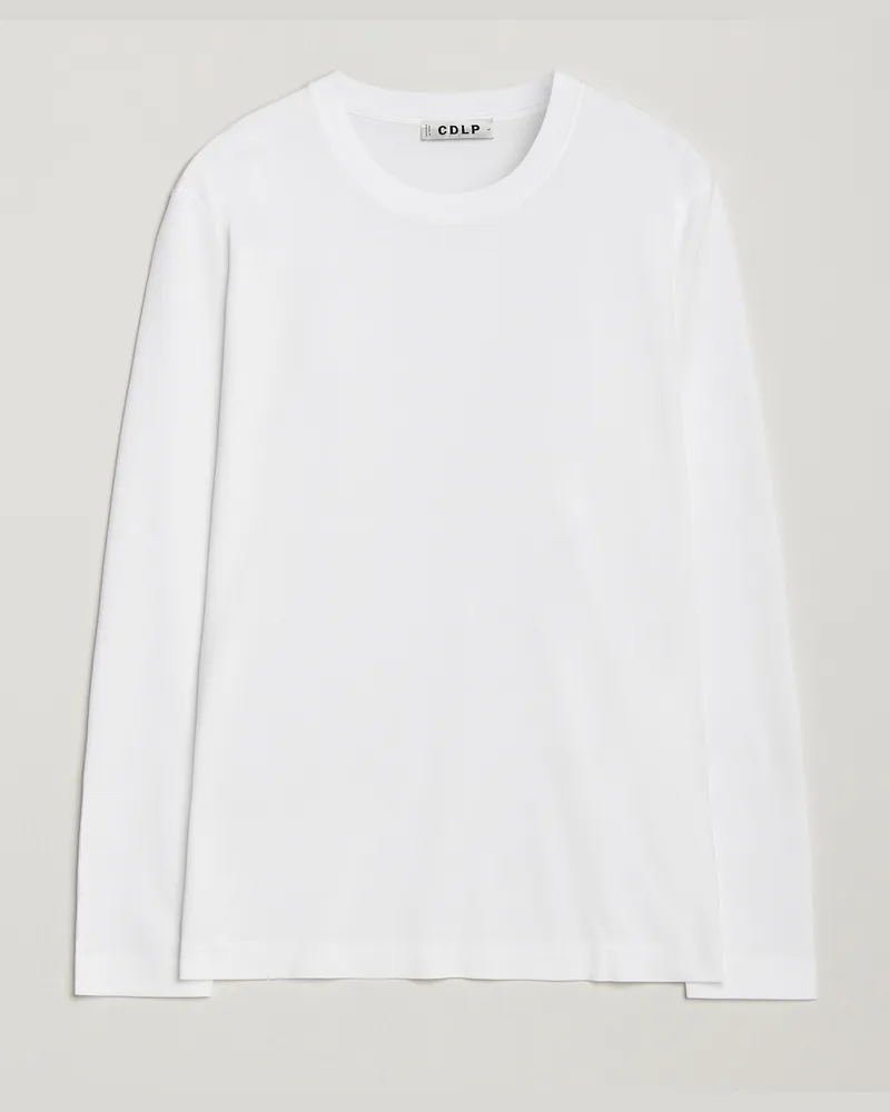 CDLP Midweight Long Sleeve T-Shirt White Weiß