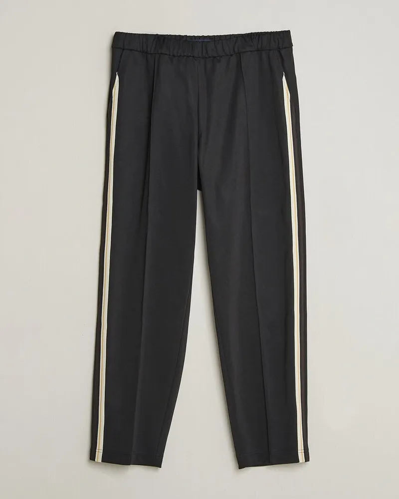 Fred Perry Tipped Taped Track Pants Black Schwarz